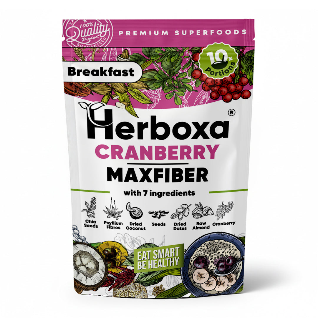 Cranberry Maxfiber – Das ballaststoffreiche, gesunde “Fast Food”-Frühstück