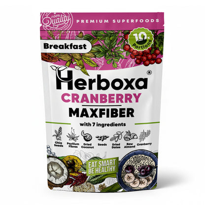 Cranberry Maxfiber – Das ballaststoffreiche, gesunde “Fast Food”-Frühstück